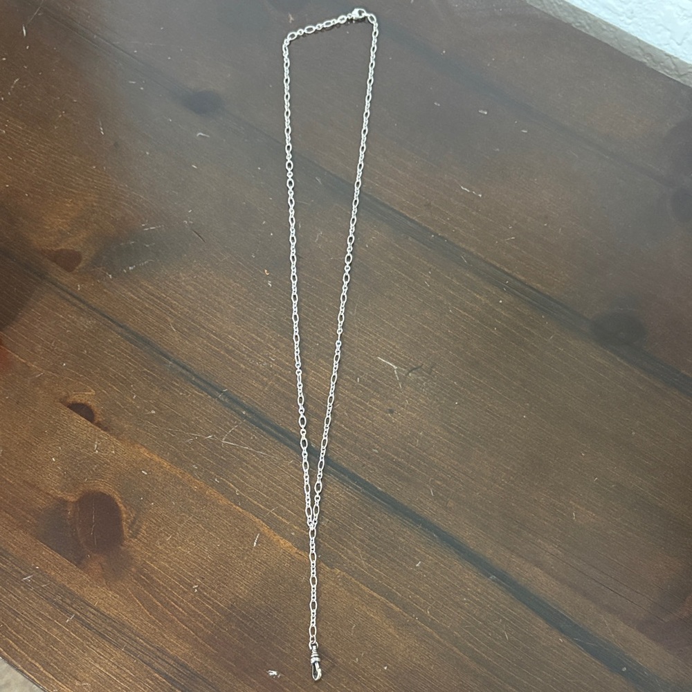 James Avery retired lariat Silver Chain Necklace - Picture 2 of 7